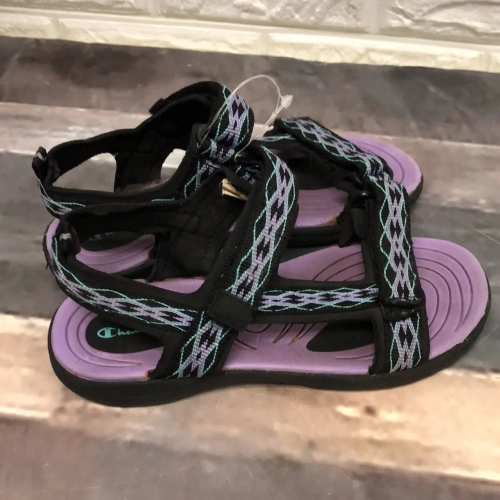Champion strappy sandals adventure hiking water shoes youth‎ kids size 2